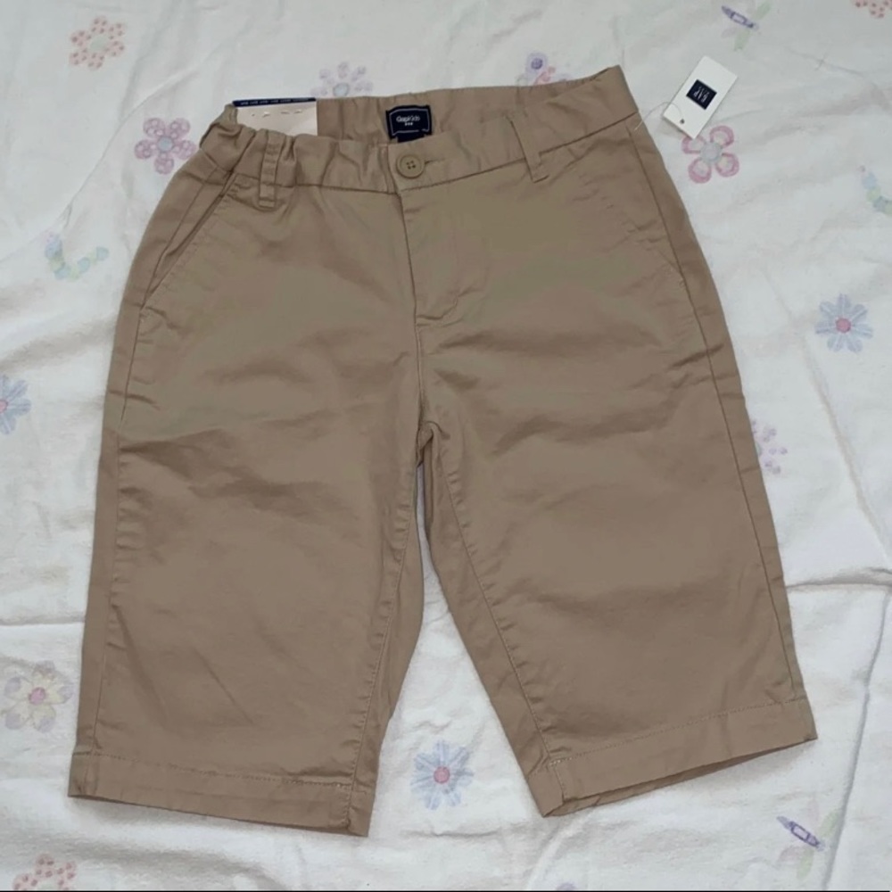 NWT Gap Girls Bermuda Khaki Shorts